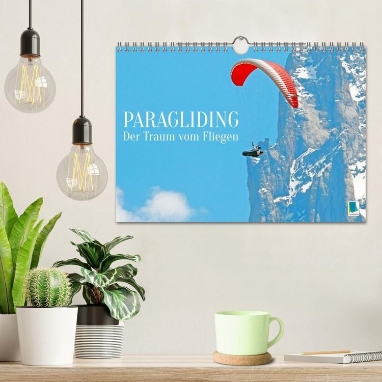 Produktbild: Paragliding: Der Traum vom Fliegen (Wandkalender 2026 DIN A4 quer), CALVENDO Monatskalender