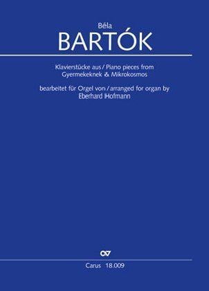 Produktbild: Kompositionen aus Gyermekeknek und Mikrokosmos. Bearbeitungen f&uuml;r Orgel, Partitur