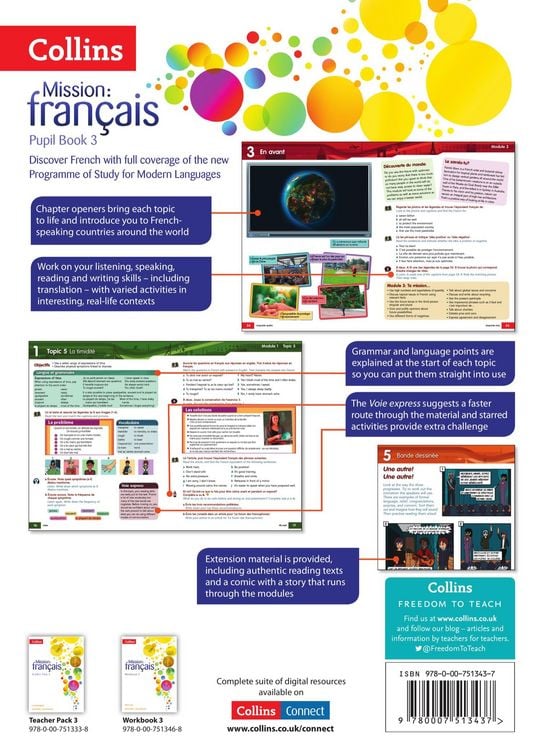 Produktbild: Mission: Fran&ccedil;ais -- Pupil Book 3