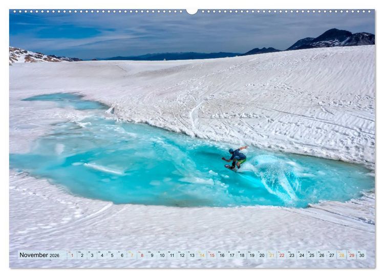 Produktbild: Snowboard - so cool (hochwertiger Premium Wandkalender 2026 DIN A2 quer), Kunstdruck in Hochglanz