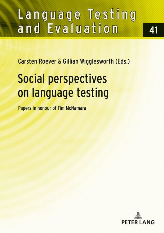 Produktbild: Social perspectives on language testing