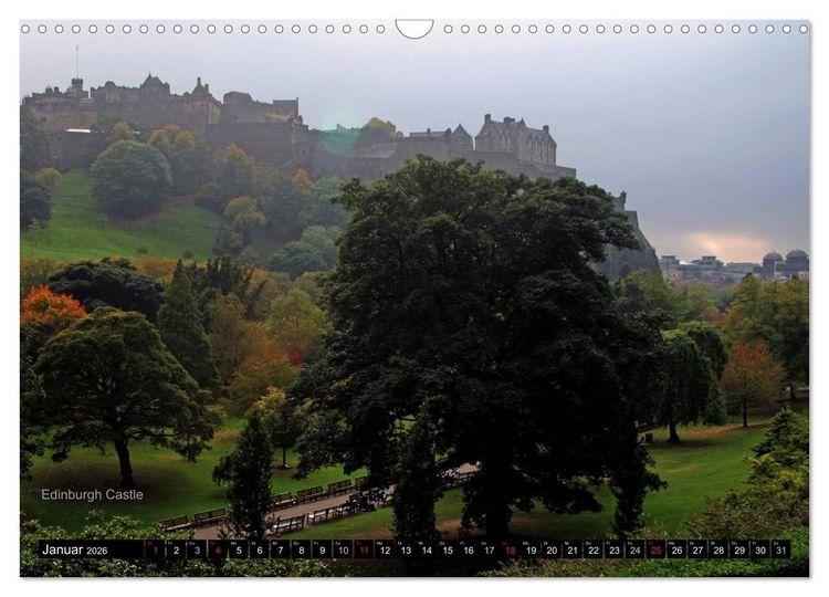 Produktbild: Schottland und Edinburgh (Wandkalender 2026 DIN A3 quer), CALVENDO Monatskalender