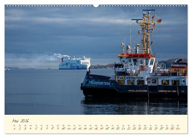 Produktbild: Kiel &ndash; Maritimes Flair im Wandel der Jahreszeiten (hochwertiger Premium Wandkalender 2026 DIN A2 quer), Kunstdruck in Hochglanz