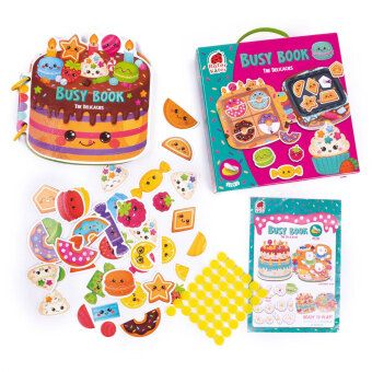 Produktbild: Lernspiel Roter K&auml;fer Busy Book mit Klettverschluss Die Leckereien RK1170-03