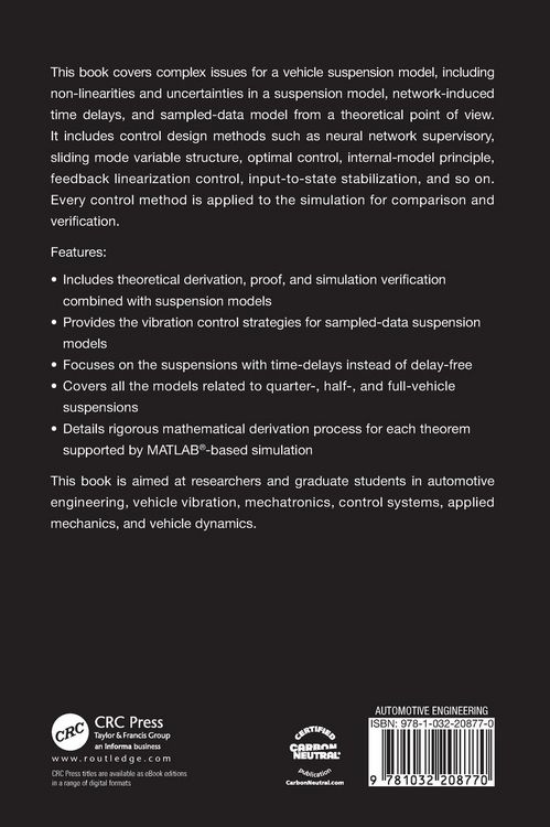 Produktbild: Vibration Control of Vehicle Suspension Systems