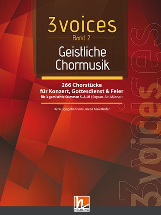Produktbild: 3 voices Band 2 - Geistliche Chormusik