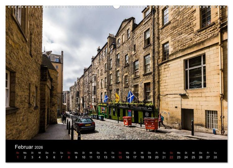 Produktbild: Faszination Edinburgh (Wandkalender 2026 DIN A2 quer), CALVENDO Monatskalender