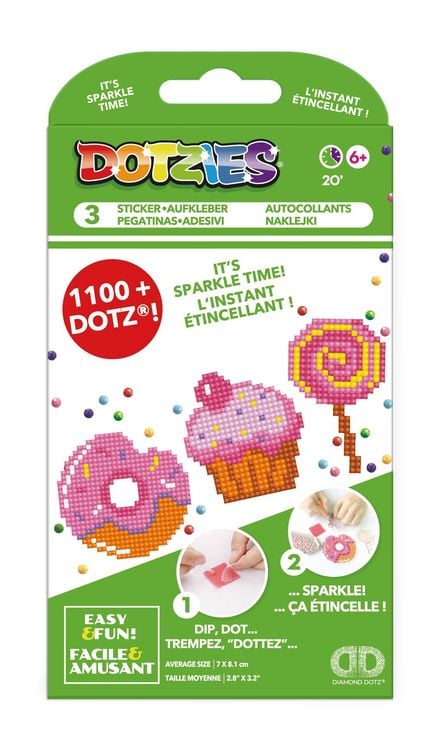 Produktbild: Dotzies by Diamond Dotz Sticker S&uuml;&szlig;igkeiten