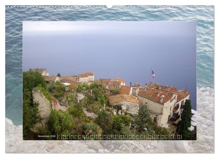 Produktbild: Nizza, C&ocirc;te d'Azur (hochwertiger Premium Wandkalender 2026 DIN A2 quer), Kunstdruck in Hochglanz
