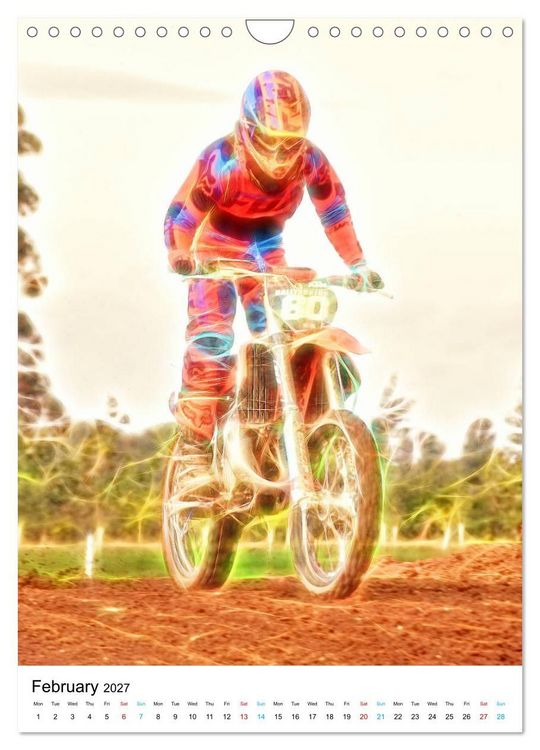Produktbild: Electrifying Motorcross (Wall Calendar 2027 DIN A4 portrait), CALVENDO 12 Month Wall Calendar