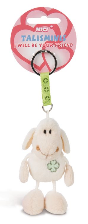 Produktbild: Schl&uuml;sselanh&auml;nger Talisminis Jolly M&auml;h wei&szlig; 7cm