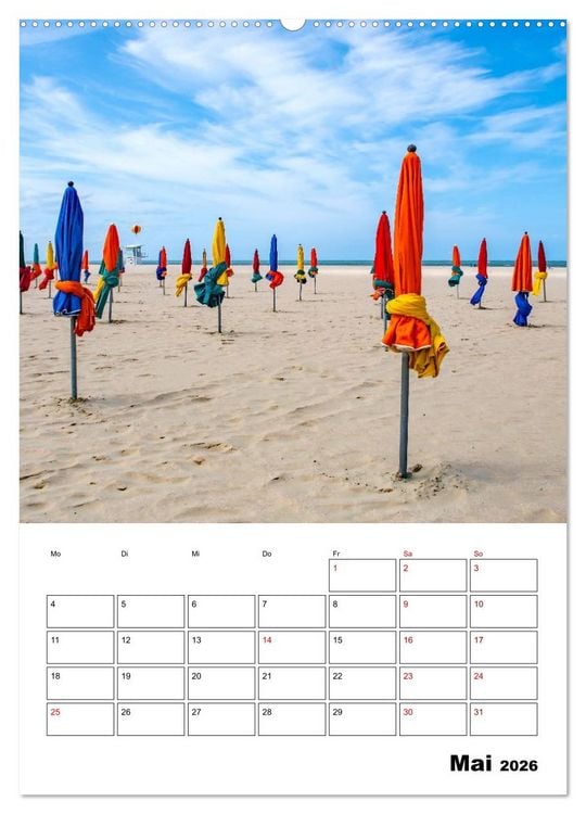 Produktbild: Normandie - Reiseplaner (hochwertiger Premium Wandkalender 2026 DIN A2 hoch), Kunstdruck in Hochglanz