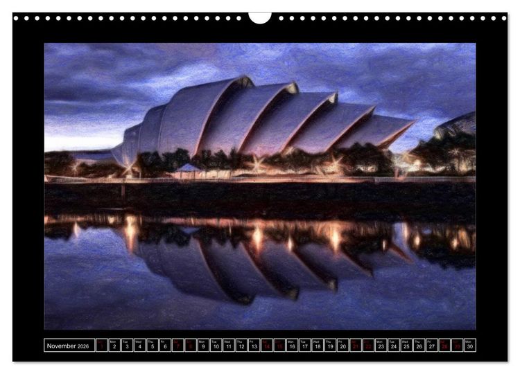 Produktbild: Glasgow (Wall Calendar 2026 DIN A3 landscape), CALVENDO 12 Month Wall Calendar