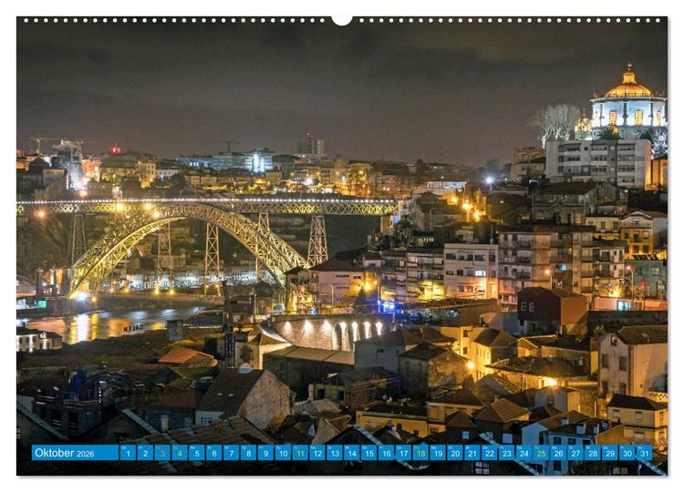 Produktbild: Porto & das Douro-Tal (Wandkalender 2026 DIN A2 quer), CALVENDO Monatskalender