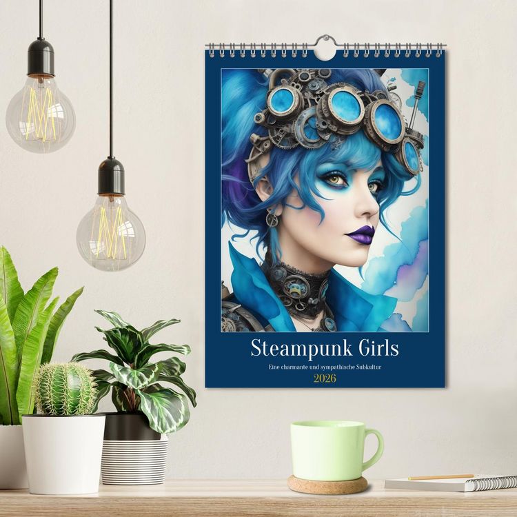 Produktbild: Steam-Punk-Girls - Eine charmante und sympathische Subkultur (Wandkalender 2026 DIN A4 hoch), CALVENDO Monatskalender