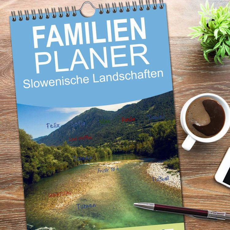 Produktbild: Familienplaner 2026 - Slowenische Landschaften mit 5 Spalten (Wandkalender, 21 x 45 cm) CALVENDO