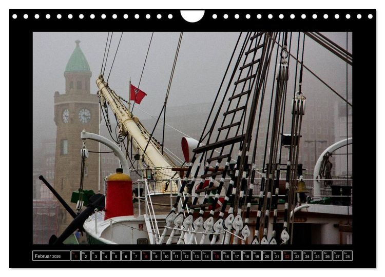 Produktbild: Rund um den Hamburger Hafen (Wandkalender 2026 DIN A4 quer), CALVENDO Monatskalender