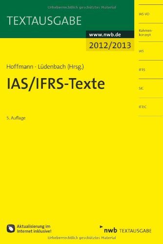 Produktbild: IAS/IFRS -Texte 2012/2013