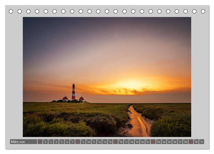 Produktbild: Zuhause am Meer (Tischkalender 2026 DIN A5 quer), CALVENDO Monatskalender