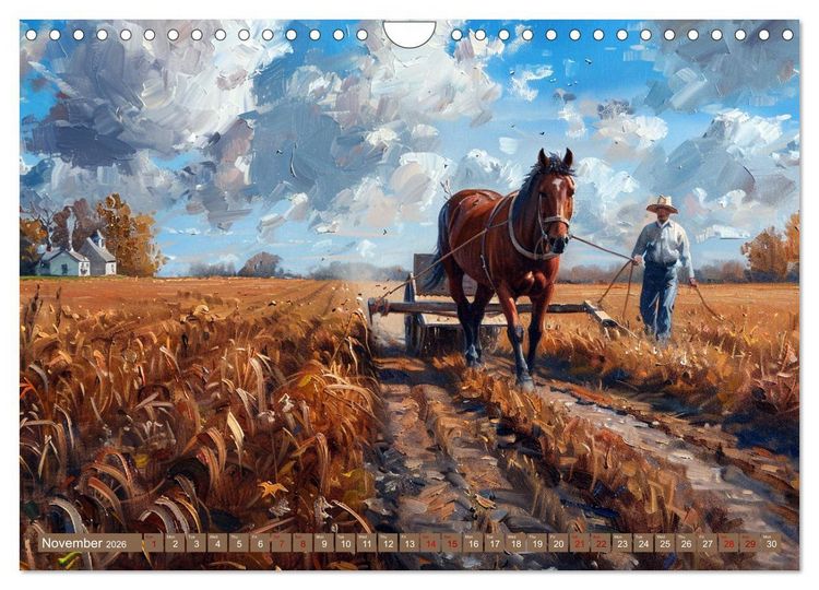 Produktbild: Life on a Farm in Old America (Wall Calendar 2026 DIN A4 landscape), CALVENDO 12 Month Wall Calendar
