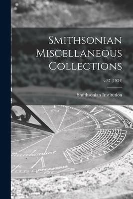 Produktbild: Smithsonian Miscellaneous Collections; v.87 (1934)