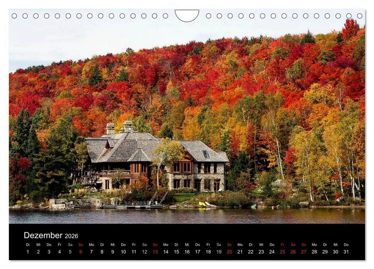 Produktbild: Indianer-Sommer Mont Tremblant Quebec (Wandkalender 2026 DIN A4 quer), CALVENDO Monatskalender