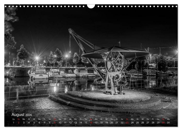 Produktbild: Heilbronn bei Nacht (Wandkalender 2026 DIN A3 quer), CALVENDO Monatskalender