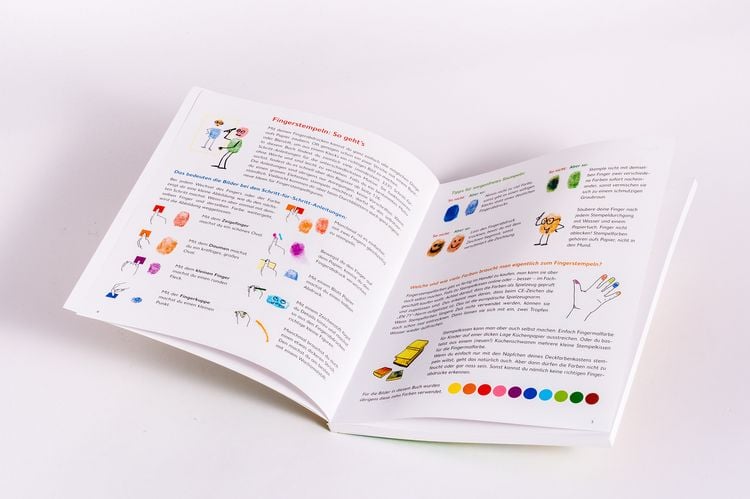 Produktbild: Ich kann 333 Dinge fingerstempeln. Das gro&szlig;e Fingerstempel-Buch f&uuml;r Kinder ab 5 Jahren