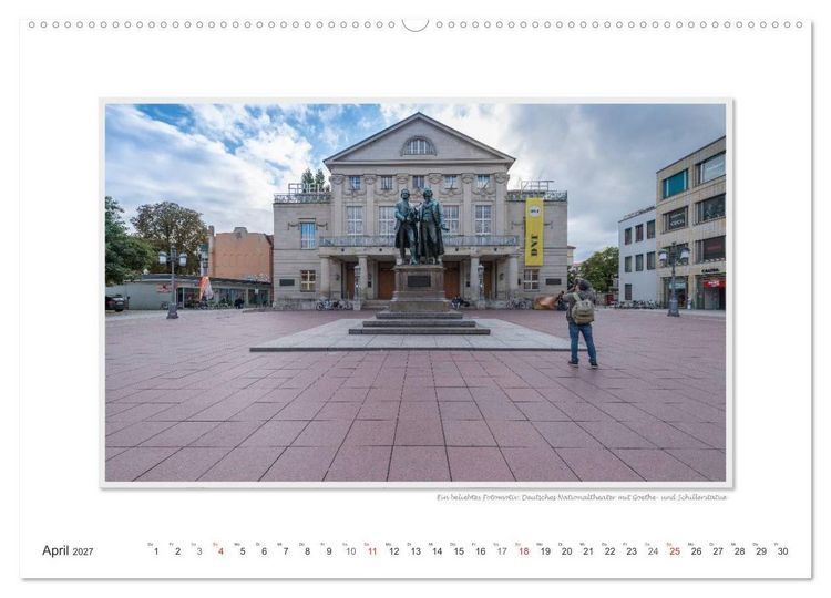 Produktbild: Emotionale Momente: Weimarer Ansichten. (hochwertiger Premium Wandkalender 2027 DIN A2 quer), Kunstdruck in Hochglanz