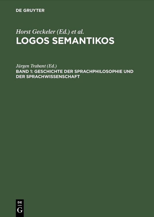 Produktbild: Geschichte der Sprachphilosophie und der Sprachwissenschaft
