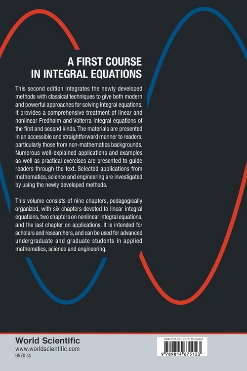 Produktbild: First Course Integ Equa (2nd Ed)