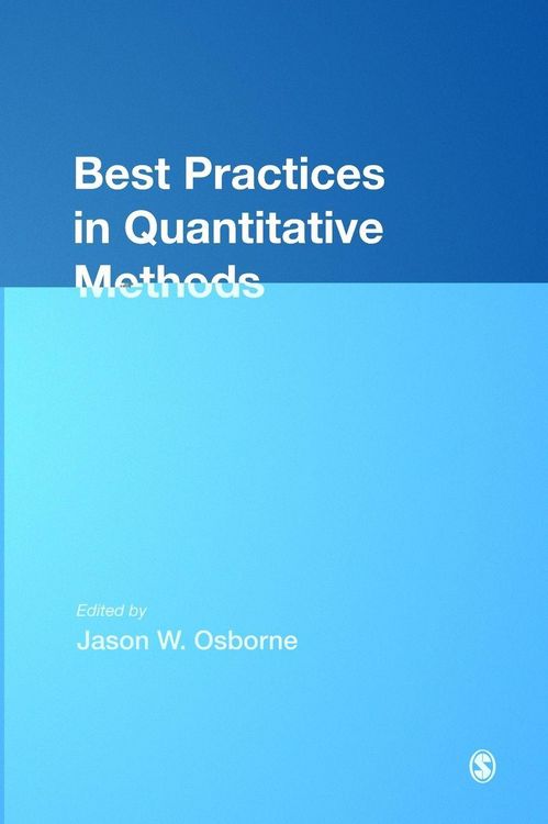 Produktbild: Best Practices in Quantitative Methods