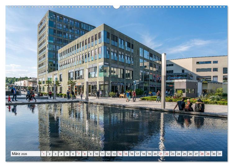 Produktbild: Drei Fl&uuml;sse Stadt Passau (hochwertiger Premium Wandkalender 2026 DIN A2 quer), Kunstdruck in Hochglanz