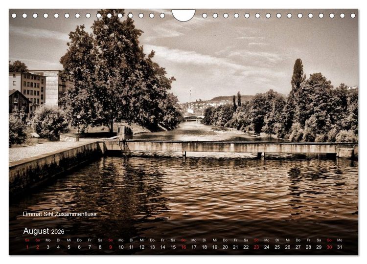 Produktbild: Gutes altes Z&uuml;rich (Wandkalender 2026 DIN A4 quer), CALVENDO Monatskalender
