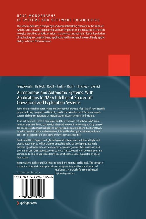 Produktbild: Autonomous and Autonomic Systems: With Applications to NASA Intelligent Spacecraft Operations and Exploration Systems
