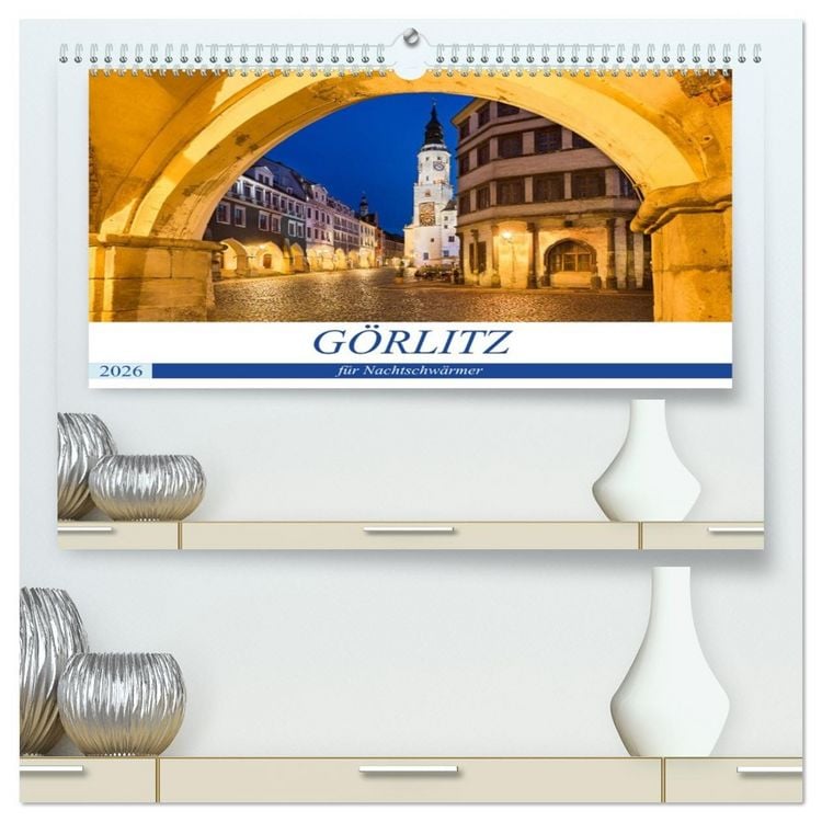 Produktbild: G&Ouml;RLITZ f&uuml;r Nachtschw&auml;rmer (hochwertiger Premium Wandkalender 2026 DIN A2 quer), Kunstdruck in Hochglanz