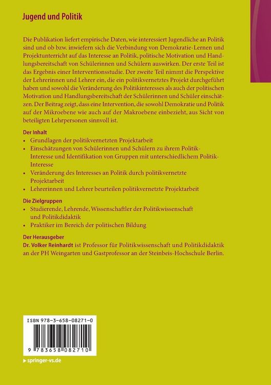 Produktbild: Jugend und Politik