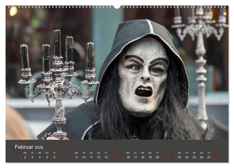 Produktbild: S ganz Johr Fasnacht (Wandkalender 2026 DIN A2 quer), CALVENDO Monatskalender