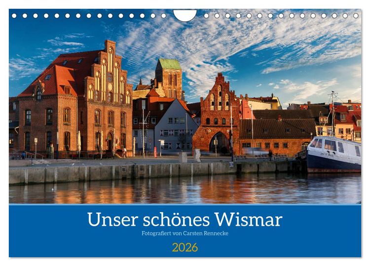 Produktbild: Unser sch&ouml;nes Wismar (Wandkalender 2026 DIN A4 quer), CALVENDO Monatskalender