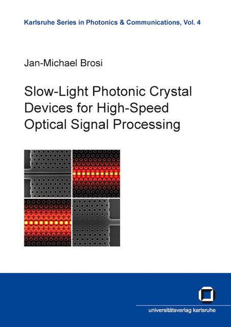 Produktbild: Slow-light photonic crystal devices for high-speed optical signal processing