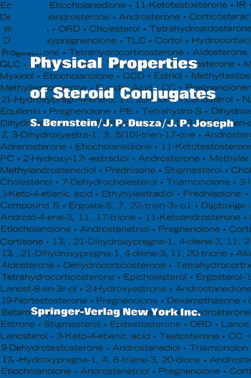 Produktbild: Physical Properties of Steroid Conjugates