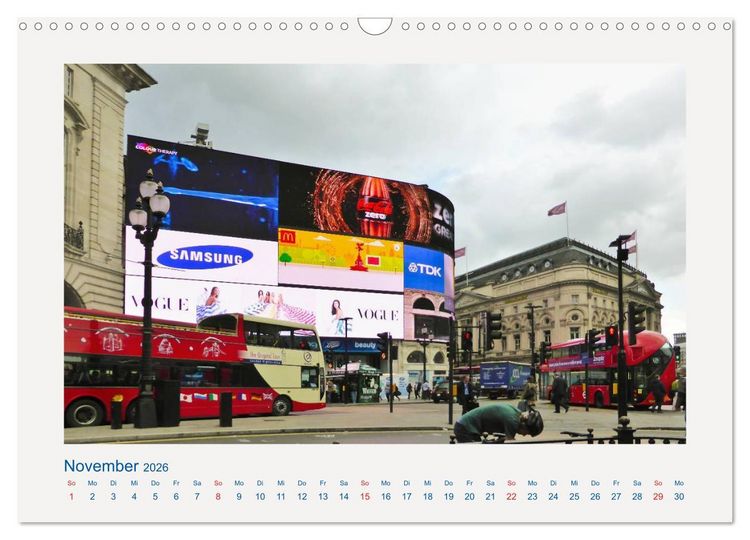 Produktbild: Stippvisite in London (Wandkalender 2026 DIN A3 quer), CALVENDO Monatskalender