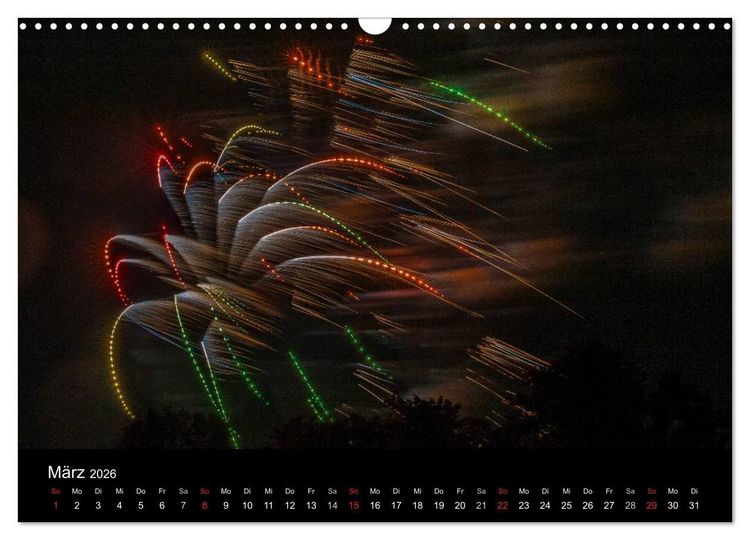 Produktbild: Das Feuerwerk (Wandkalender 2026 DIN A3 quer), CALVENDO Monatskalender