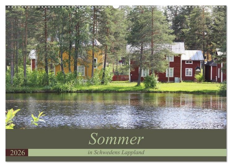 Produktbild: Sommer in Schwedens Lappland (Wandkalender 2026 DIN A2 quer), CALVENDO Monatskalender