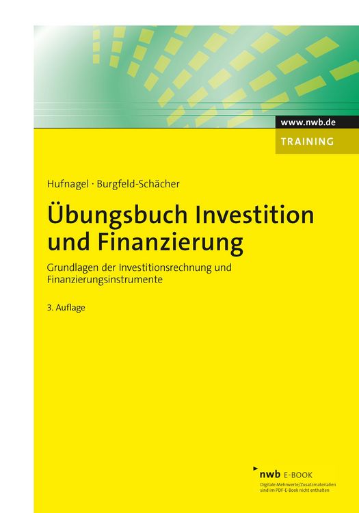 Produktbild: &Uuml;bungsbuch Investition und Finanzierung