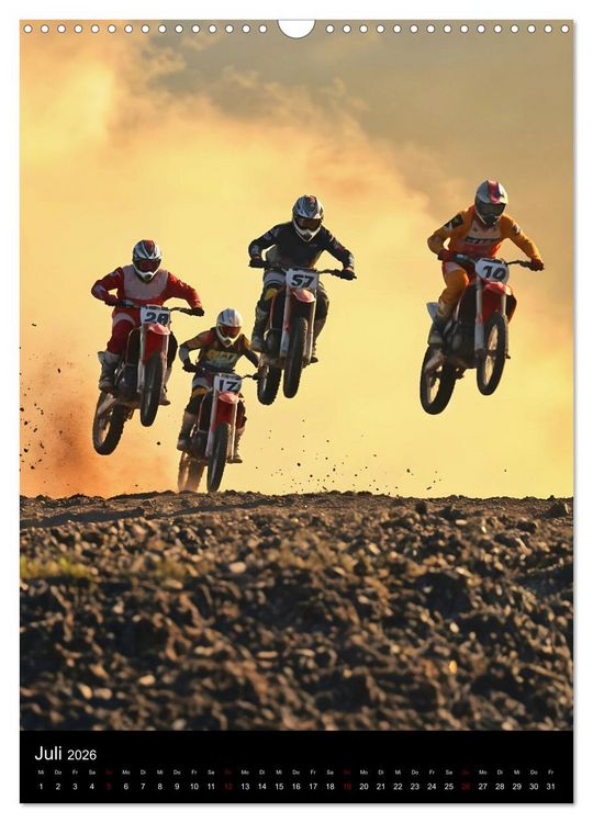 Produktbild: Adrenalin am Limit - Grenzenlose Motocross Action (Wandkalender 2026 DIN A3 hoch), CALVENDO Monatskalender
