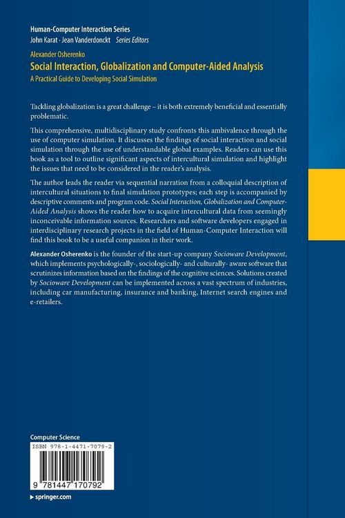 Produktbild: Social Interaction, Globalization and Computer-Aided Analysis