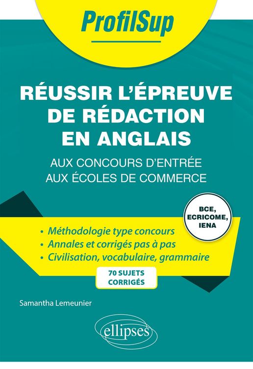 Produktbild: R&eacute;ussir l'&eacute;preuve de r&eacute;daction en anglais aux concours d'entr&eacute;e aux &eacute;coles de commerce