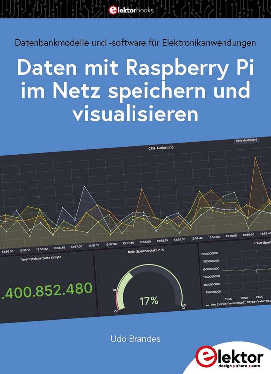 Produktbild: Daten mit dem Raspberry Pi im Netz speichern und visualisieren