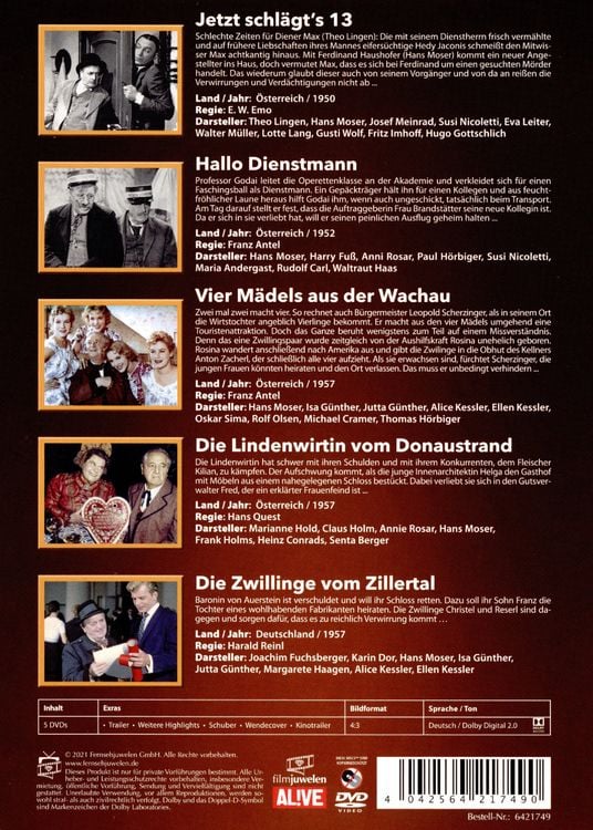 Produktbild: Hans Moser Jubil&auml;ums-Edition (25 Jahre Heimatkanal) [5 DVDs]